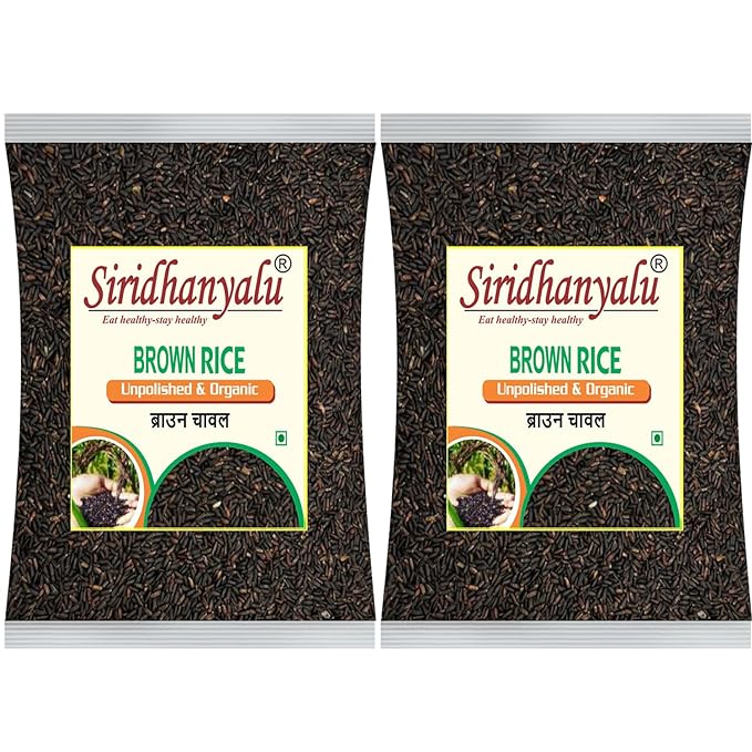 Brown Rice, Low Glycemic Index Forbidden Brown Rice, Offering Both Dark Rice Enthusiasts and Health-Conscious Consumers Choice (Gwt. 2Kg)