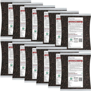 Black Rice | Karuppu Kavuni Rice | Low Glycemic Index Forbidden Black Rice,  Black Rice Price. (Pack of 12)