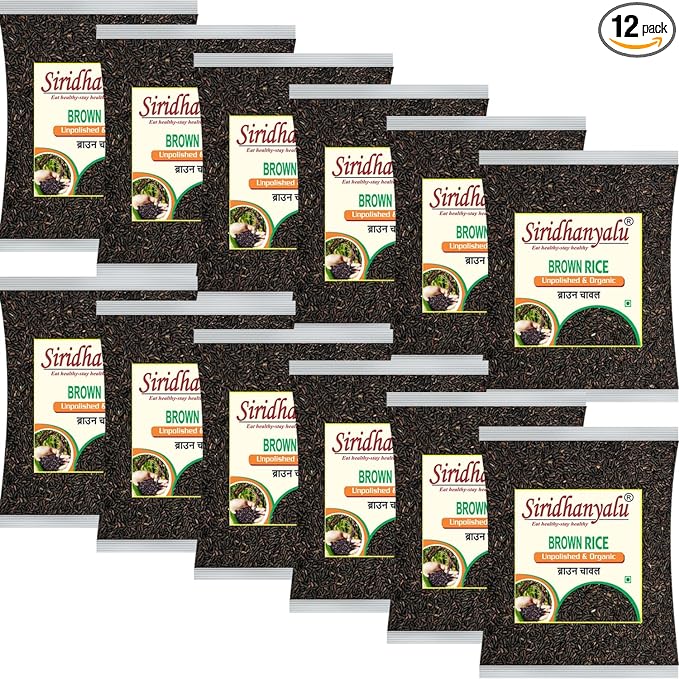 Brown Rice, Low Glycemic Index Forbidden Brown Rice, Offering Both Dark Rice Enthusiasts and Health-Conscious Consumers Choice (Gwt. 12Kg)