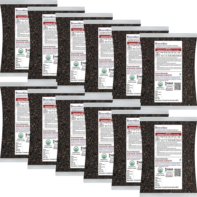 Brown Rice, Low Glycemic Index Forbidden Brown Rice, Offering Both Dark Rice Enthusiasts and Health-Conscious Consumers Choice (Gwt. 12Kg)