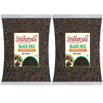 Black Rice | Karuppu Kavuni Rice | Low Glycemic Index Forbidden Black Rice,  Black Rice Price. (Pack of, 2)