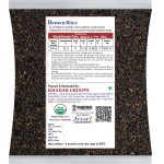 Brown Rice, Low Glycemic Index Forbidden Brown Rice, Offering Both Dark Rice Enthusiasts and Health-Conscious Consumers Choice (Gwt. 1Kg)